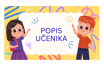 POPIS UČENIKA